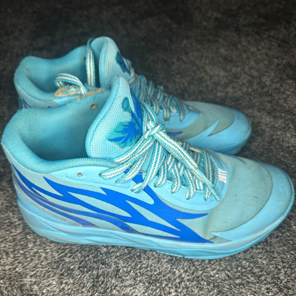 PUMA R.O.T.Y. Basketball Shoes Mens 6.5 Blue Aqua Rookie Of The Year Sneakers